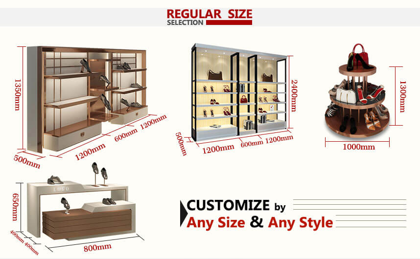 retail display tables size retail display tables size