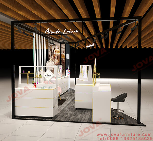 perfume kiosk in the mall