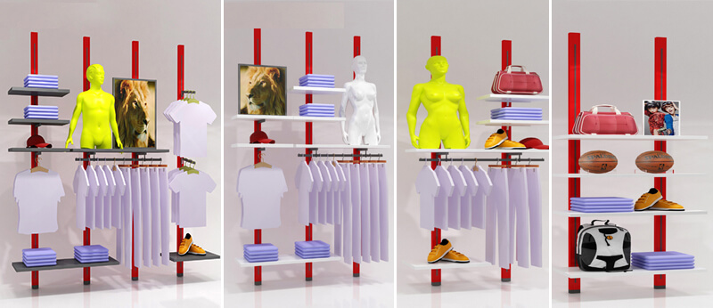 wall clothing display ideas wall clothing display ideas