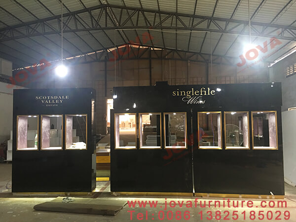 wine display showcase wholesale