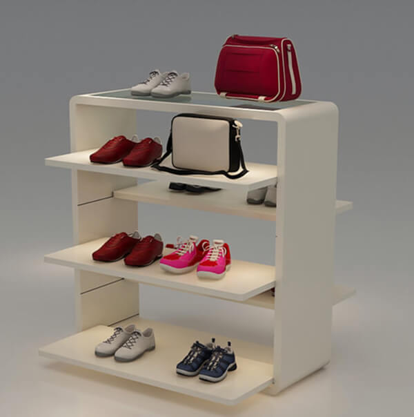 wooden shoe shop display rack wooden shoe shop display rack