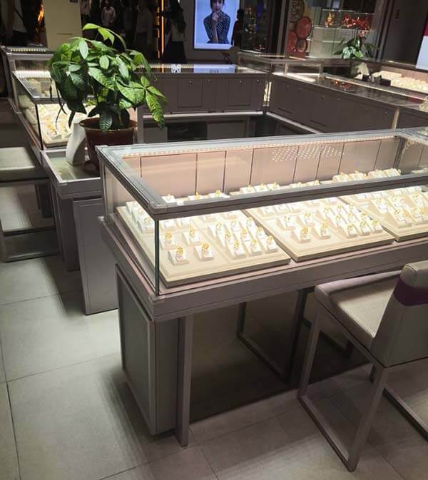 Stainless steel jewelry display cabinet Stainless steel jewelry display cabinet