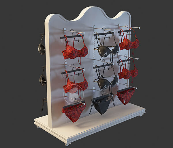 free standing 2 side lingerie display rack free standing 2 side lingerie display rack