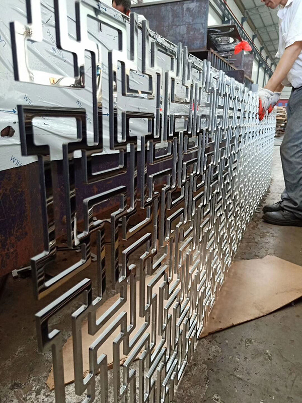 stainless steel byobu, partition screen stainless steel byobu, partition screen