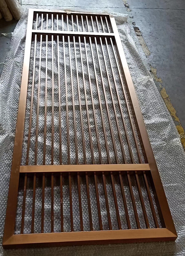 bronze screen byobu, shop cut off bronze screen byobu, shop cut off