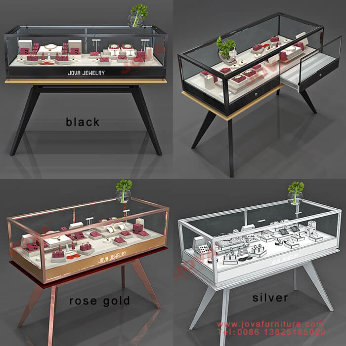 metal display cabinet for jewelry