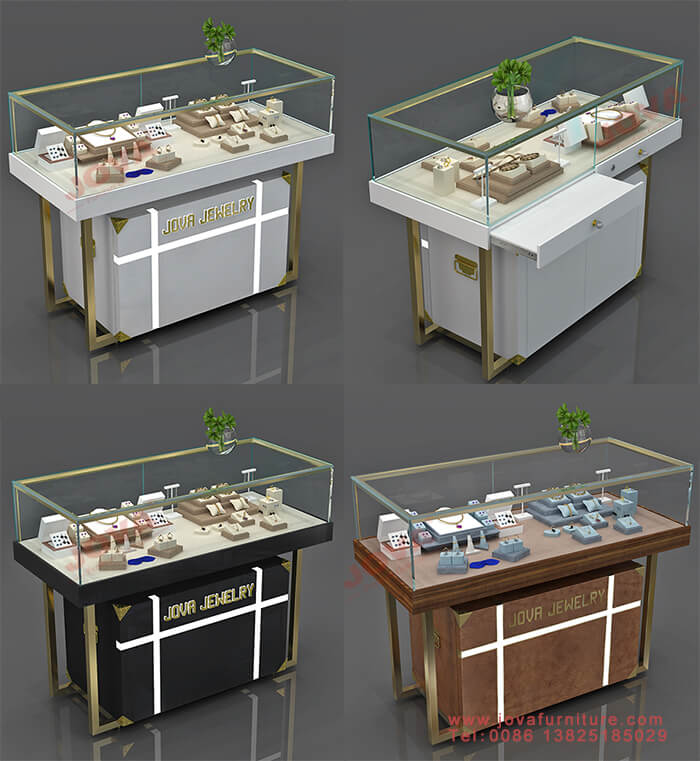 wooden jewelry display cabinet