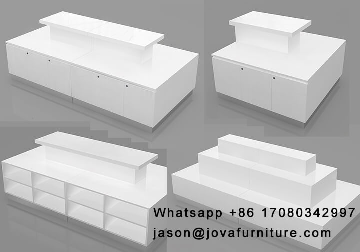 wooden display tables for shops