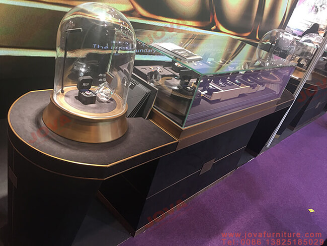 glass dome jewelry showcase