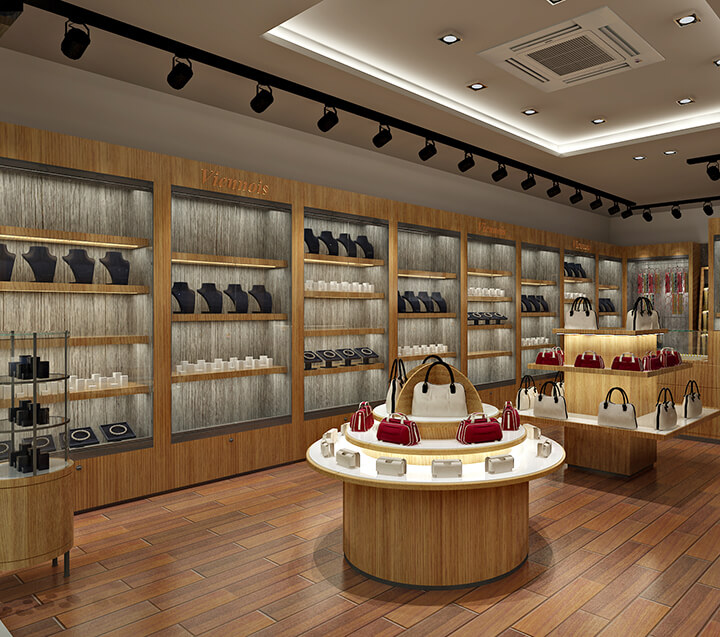 jewelry wall showcase