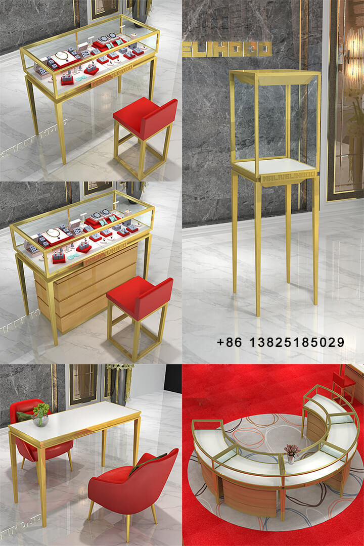 gold jewellery shop decoration
