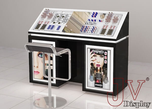 wooden cosmetic counter