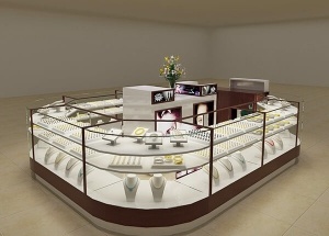 Jewelry kiosk display custom design multilevel