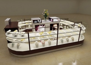 Jewelry kiosk display custom design multilevel