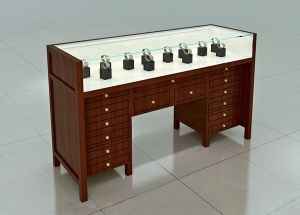 Glass watch display cabinet custom with storage cabinet