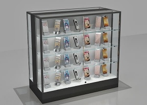 Cell phone case display rack red black for shop