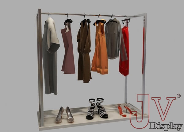 metal clothing display racks
