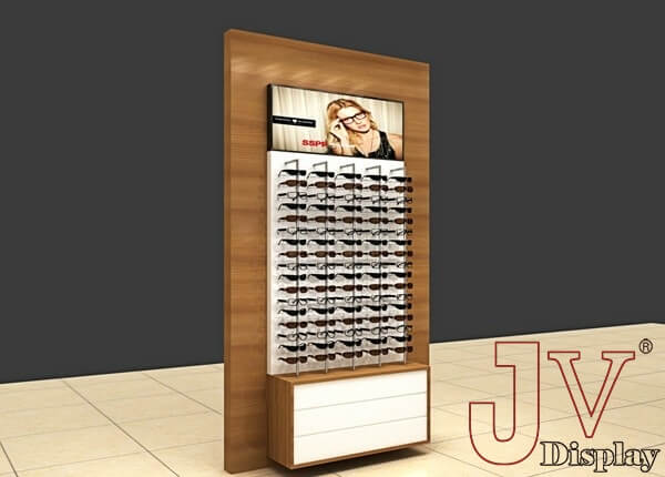 optical frame display rods