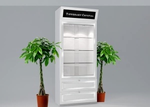 Wooden wall unit for shop custom made