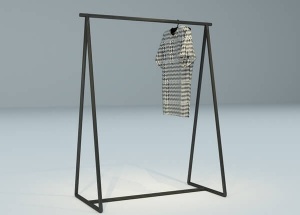 hanging clothes rack metal freestanding pipe for shop