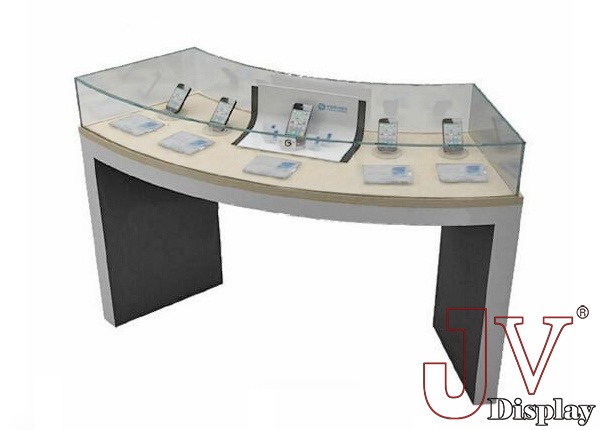 Quarter-vision curved corner phone showcase