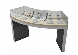 Quarter-vision curved corner phone showcase