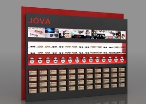wall mounted glass display case