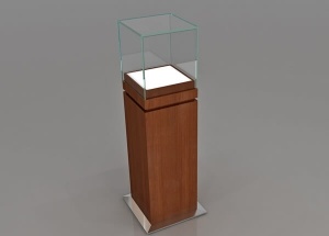 pedestal jewelry showcase square for Tech