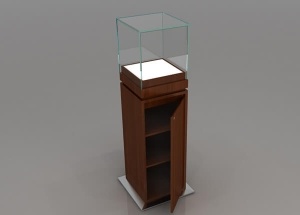 pedestal jewelry showcase