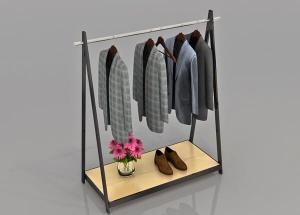 department store clothing racks display double side