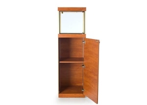 Square pedestal jewelry case,glass display cases