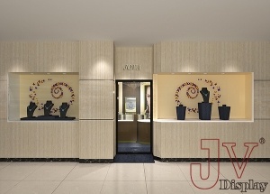 small jewellery shop design idears interior 3D drawing