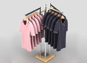 floor standing 4 way clothing racks