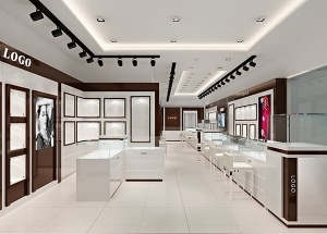 white ornament jewellery shop furniture design modern