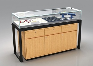 Custom luxury showcase design for jewellery shop