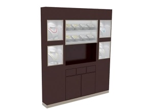 jewelry showroom wall design display cabinets