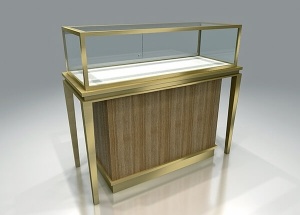 4ft jewellery display showcase steel frame custom