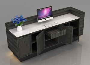wooden reception furniture tables custom for shops office