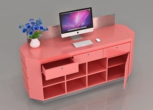 fashion wooden reception counter & table design