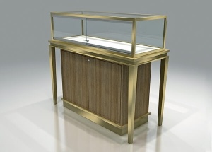 custom jewelry display furniture stainless steel frame