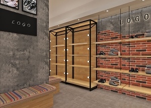 Retail shoes shop design for mall