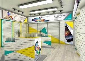 mobile phone accessories display rack