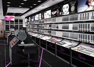 High end makeup furniture design for cosmetic shop