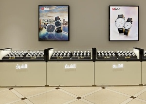watch store furniture display glass showcase