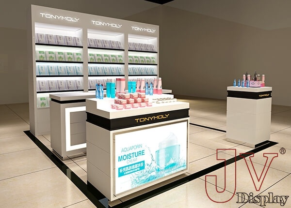 department store cosmetic display