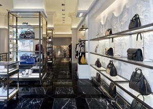 handbag display shelves