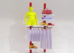 retail wall display shelves