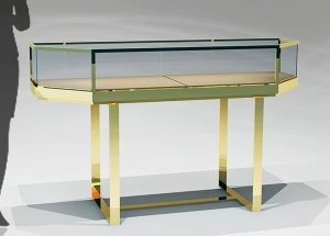 gold jewellery showcase