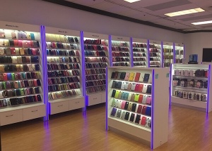 cell phone accessories counter display rack