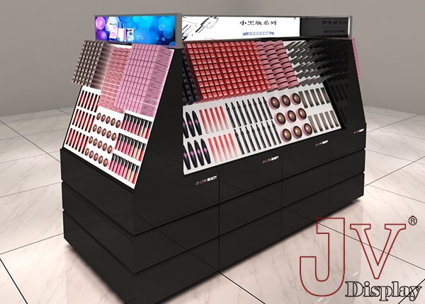 makeup counter displays